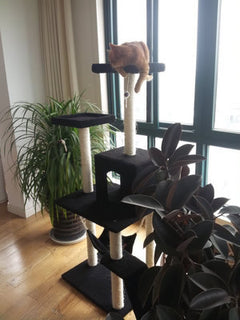 Cat Tree with Scratching Board and Climbing Frame