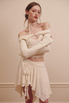 Ballet Style Drape Strap Skirt