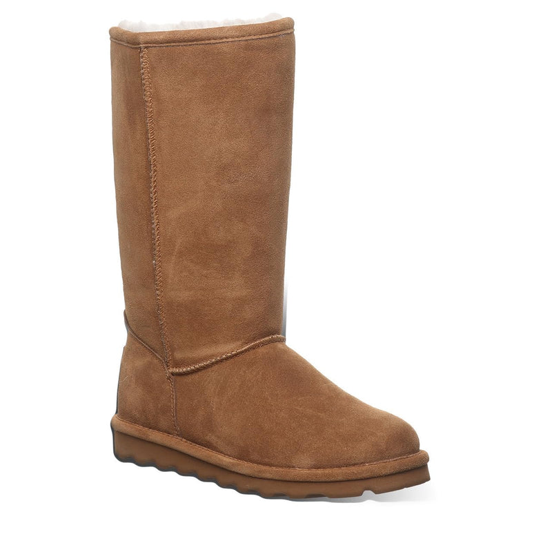 BEARPAW Womens Elle Tall Vegan Hickory Size 7 | Womens Slip On Boots | Comfortable Suede Winter Boot