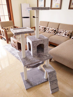 Cat Tree with Scratching Board and Climbing Frame