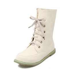 Customizable Flat Round Toe Boots for Women Size 30-52