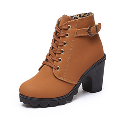Martin Boots, Ankle Boots, Chunky High Heels